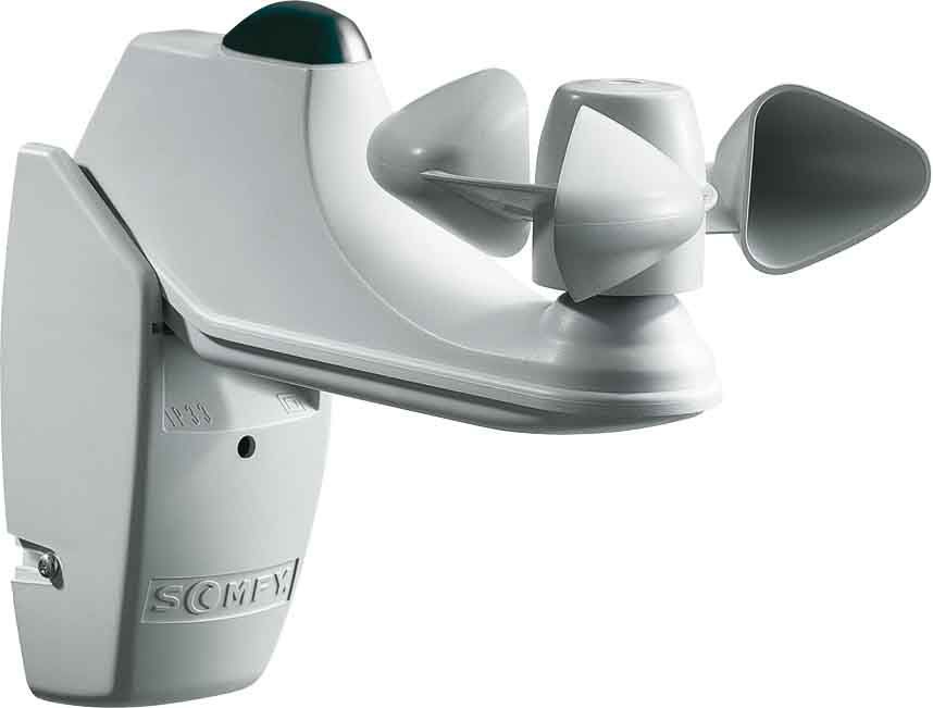 Somfy Sensor De Sol Y Viento Rts Con Transformador